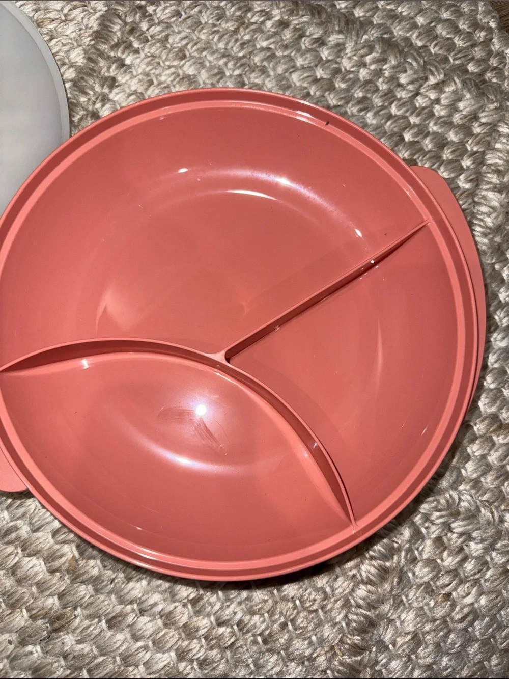 Tupperware Coral Separated Bowl